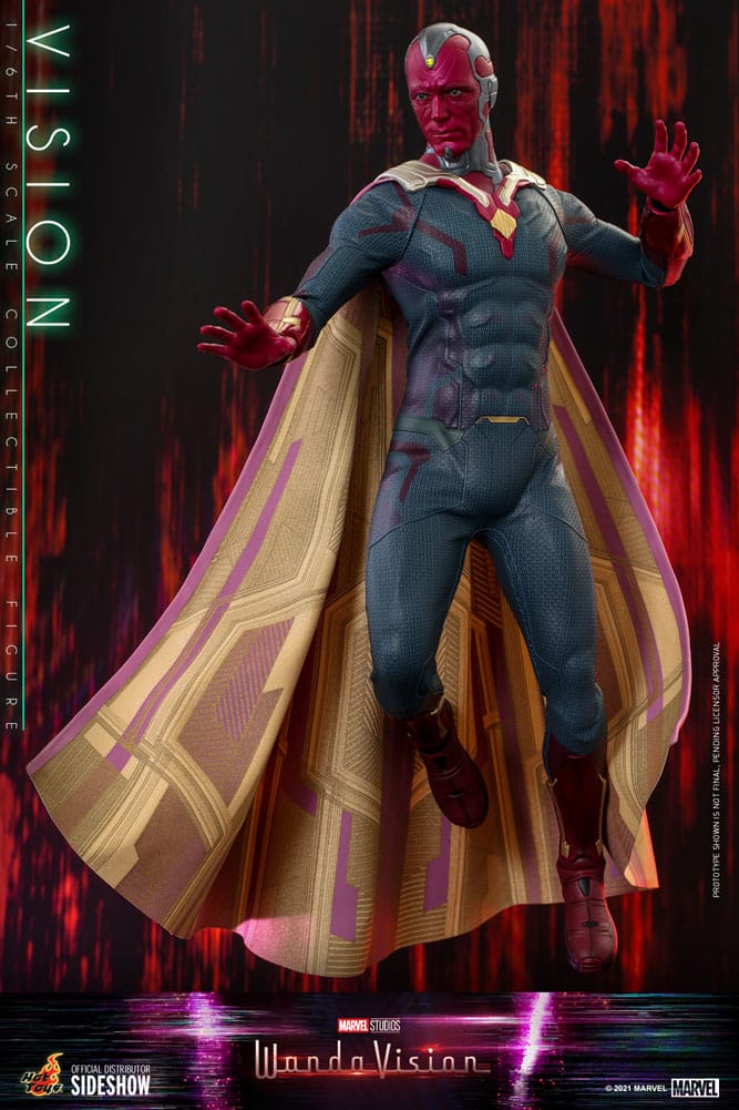vision sixth scale figure by hot toys marvel gallery e d f