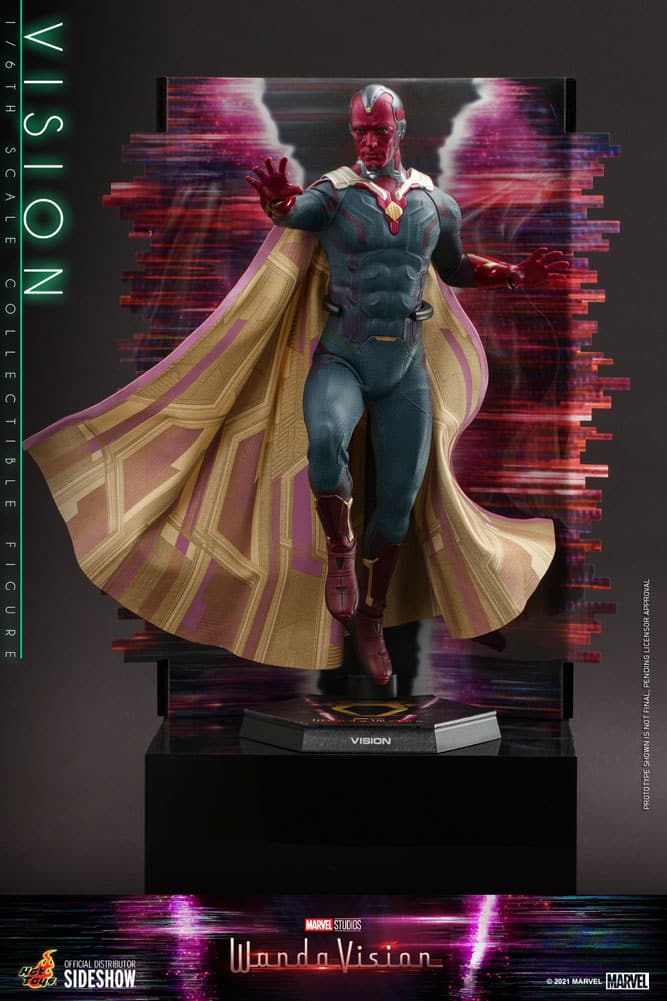 vision sixth scale figure by hot toys marvel gallery e d d
