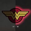 wonder woman led logo light large dc comics gallery fe b e