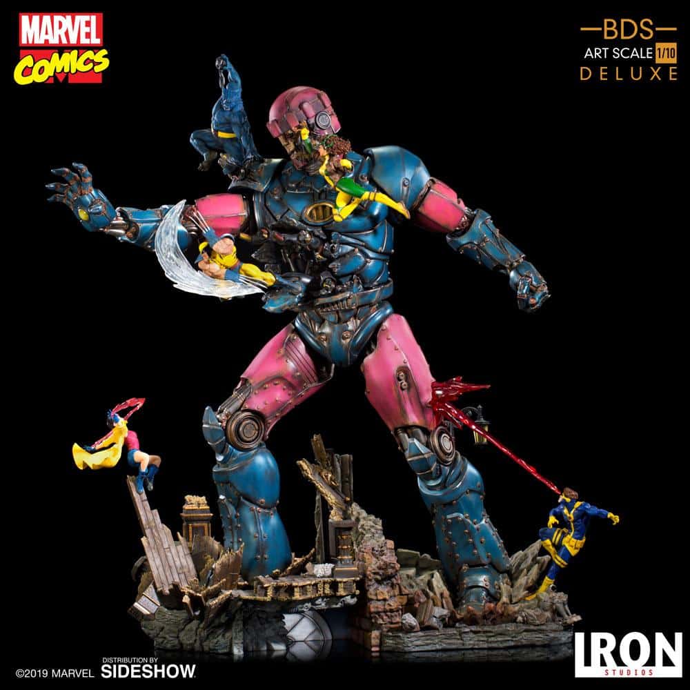 x men vs sentinel deluxe marvel gallery dc de b