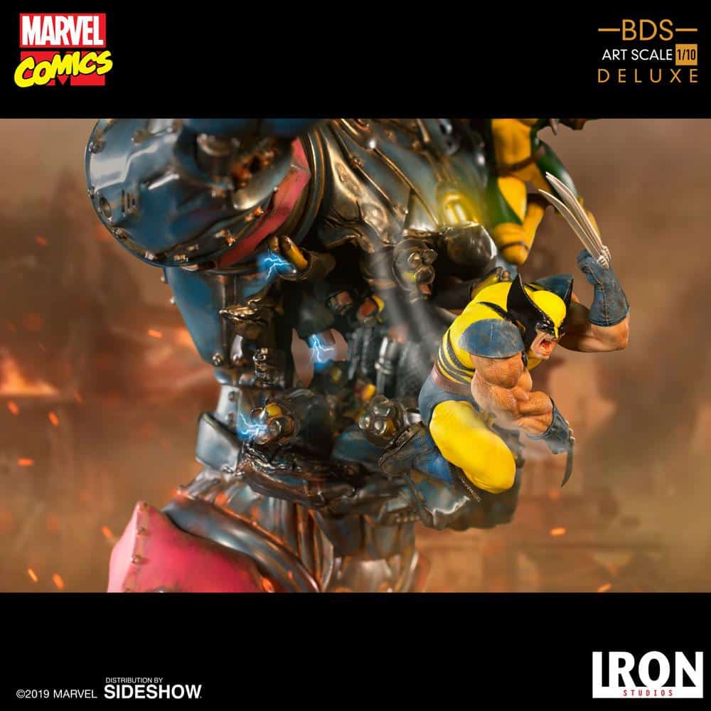 x men vs sentinel deluxe marvel gallery dc de cf be