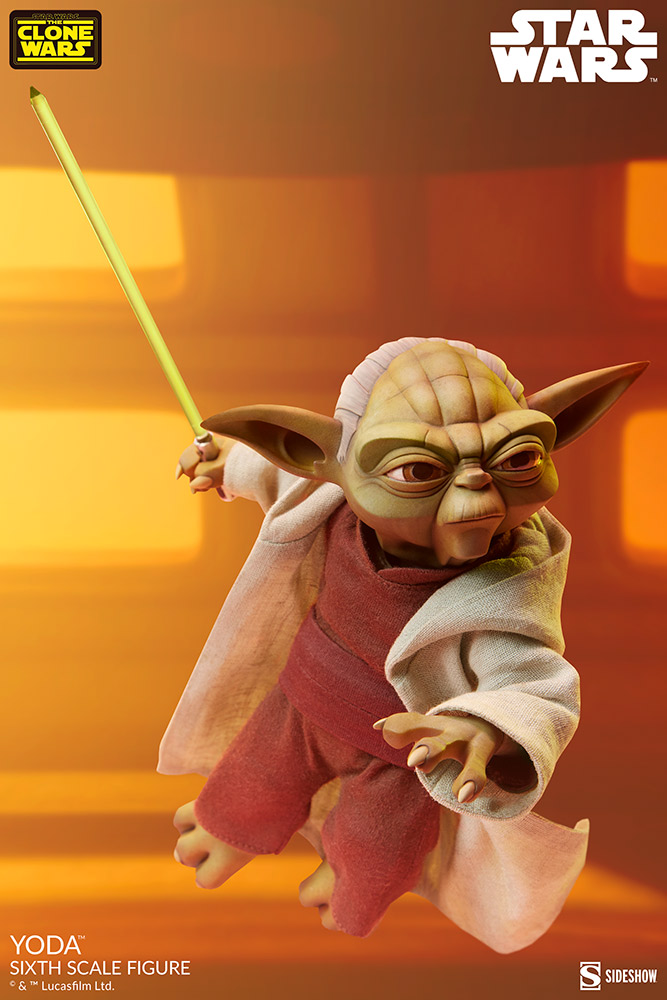 Star Wars The Clone Wars Yoda Sixth Scale Figure