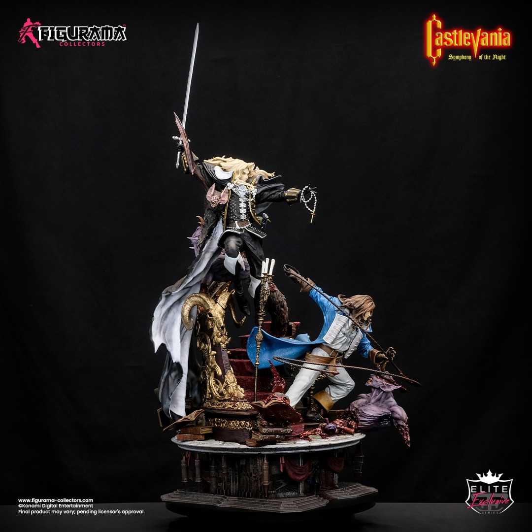 castlevania Symphony of the Night : Alucard and Richter Statue Elite Exclusive
