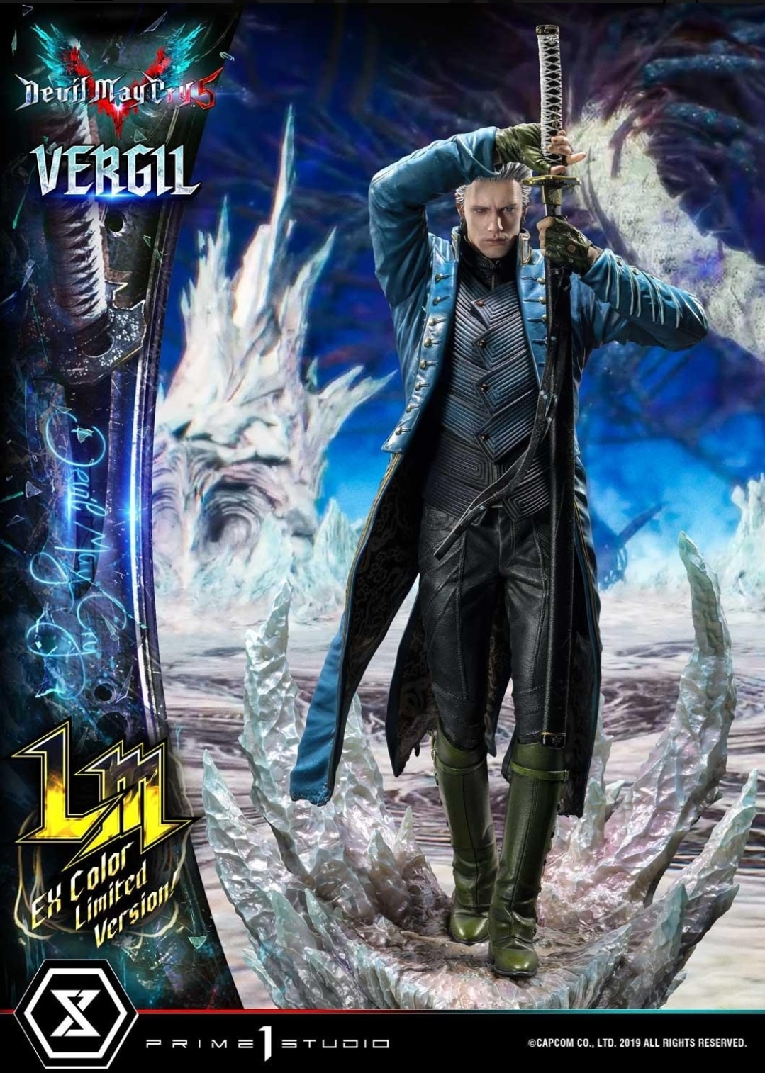 Prime 1 Studio Vergil Statue Devil May Cry V Color Limited Exclusive Version