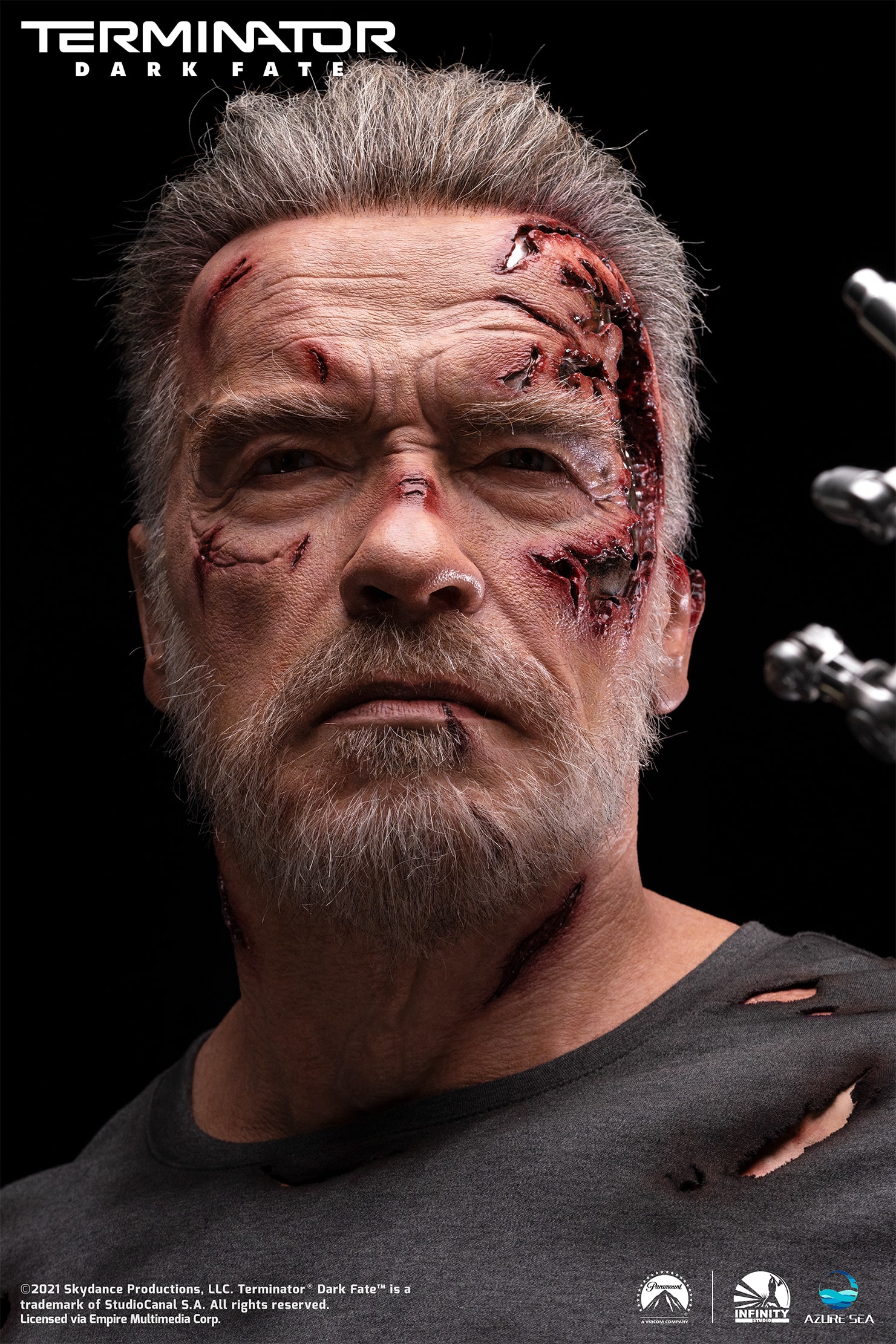 Terminator Dark Fate T-800 Life-Size Bust