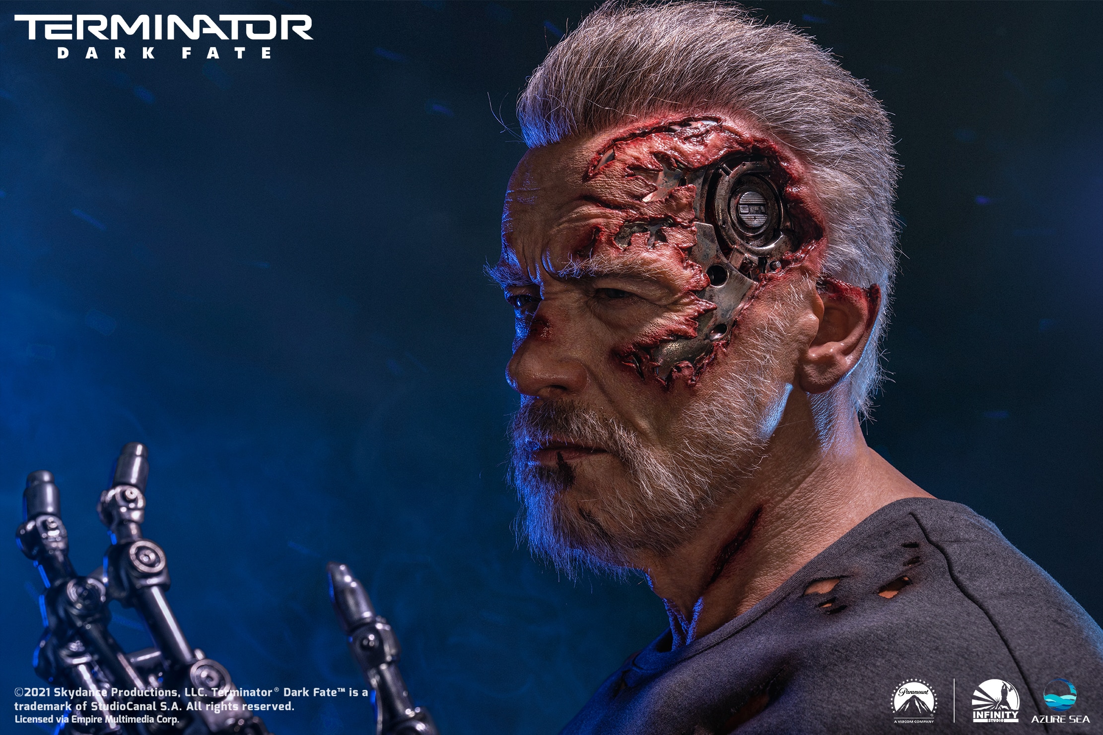 Terminator Dark Fate T-800 Life-Size Bust