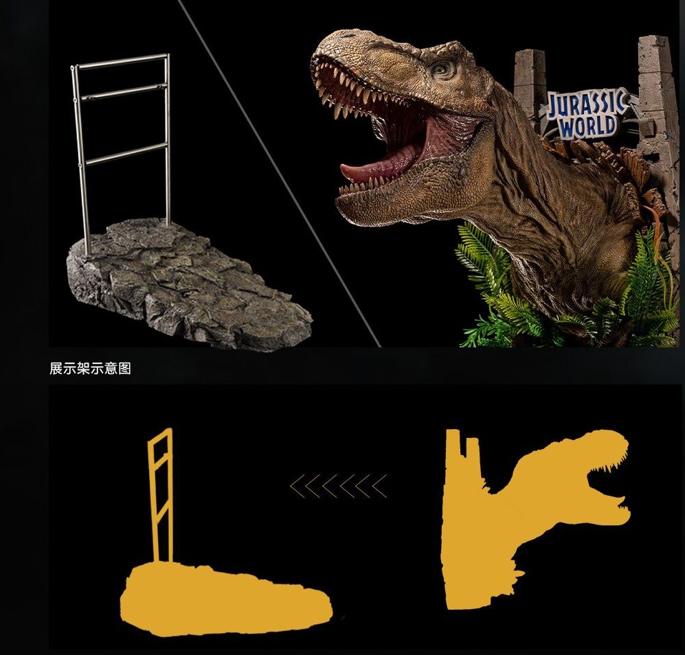 Jurassic World Dominion Tyrannosaurus Rex Wall-Mounted Bust