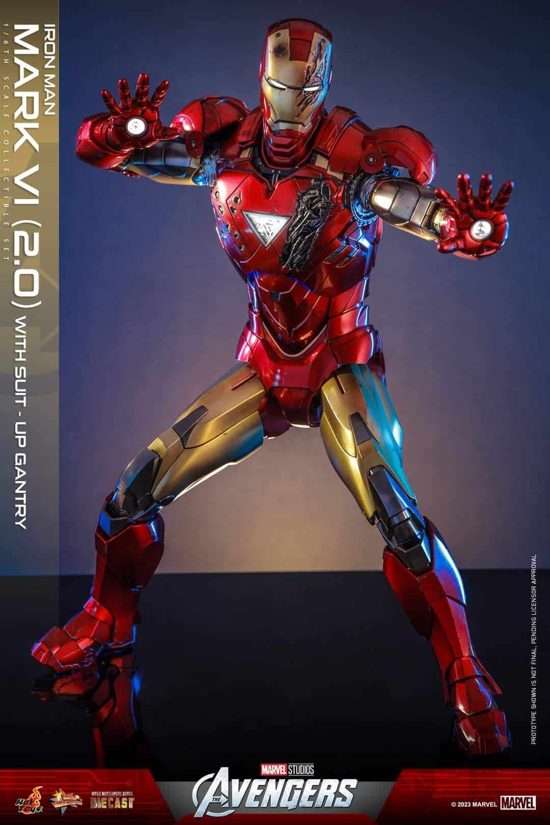 Iron Man Mark VI (2.0) And Suit-Up Gantry Figure Set
