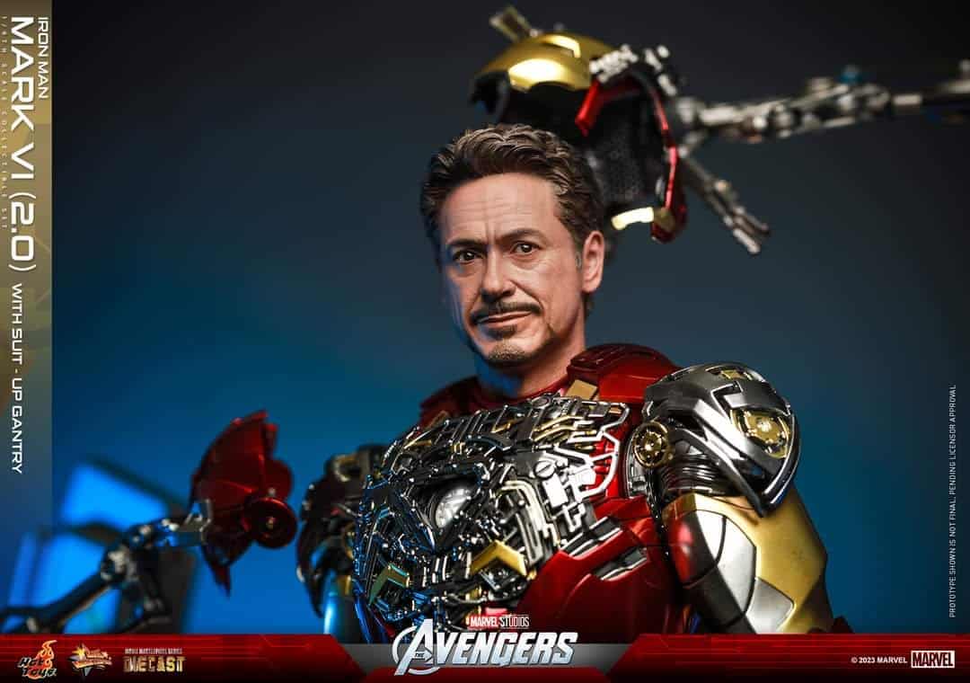 Iron Man Mark VI (2.0) And Suit-Up Gantry Figure Set