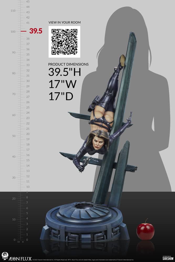 aeon flux scale statue pcs gallery c e cd b
