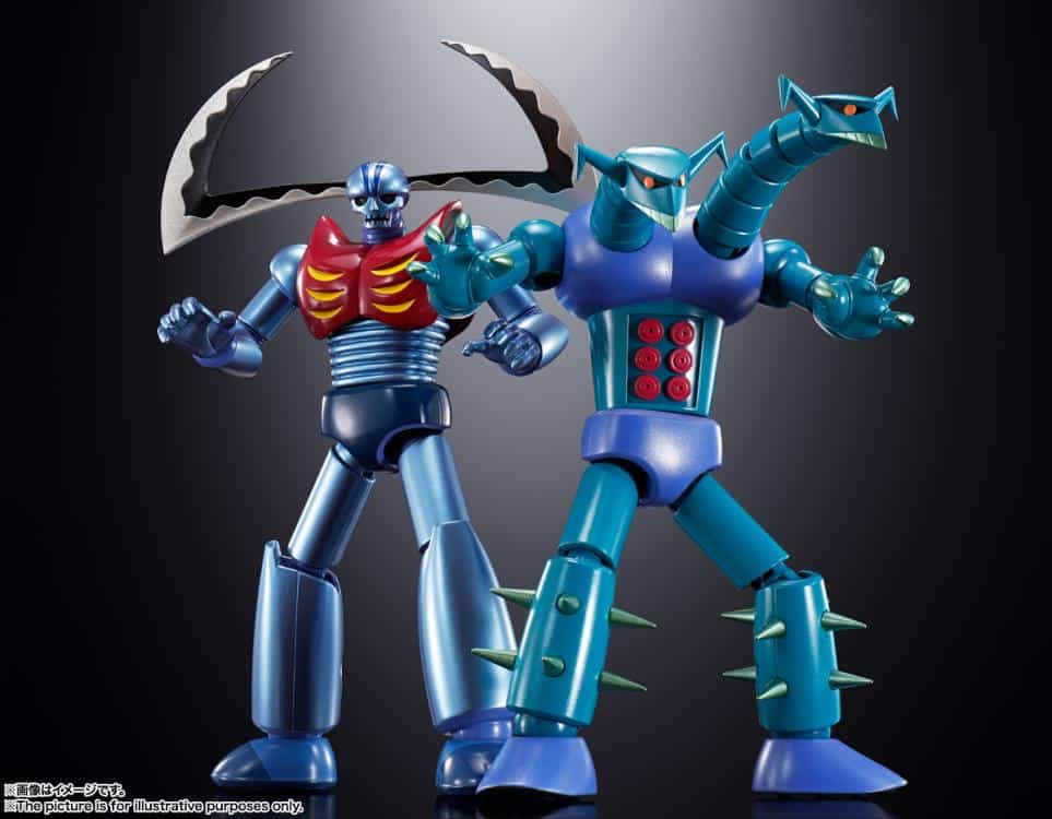 Mazinger Z Soul of Chogokin GX-25R Garada K-7 and GX-26R Doublas M-2