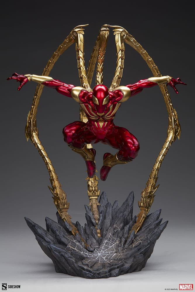 iron spider man premium format figure marvel gallery d c e b