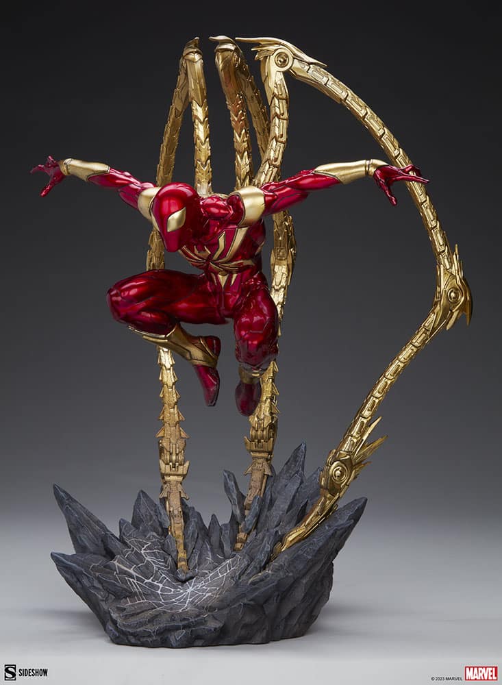 iron spider man premium format figure marvel gallery d dd af