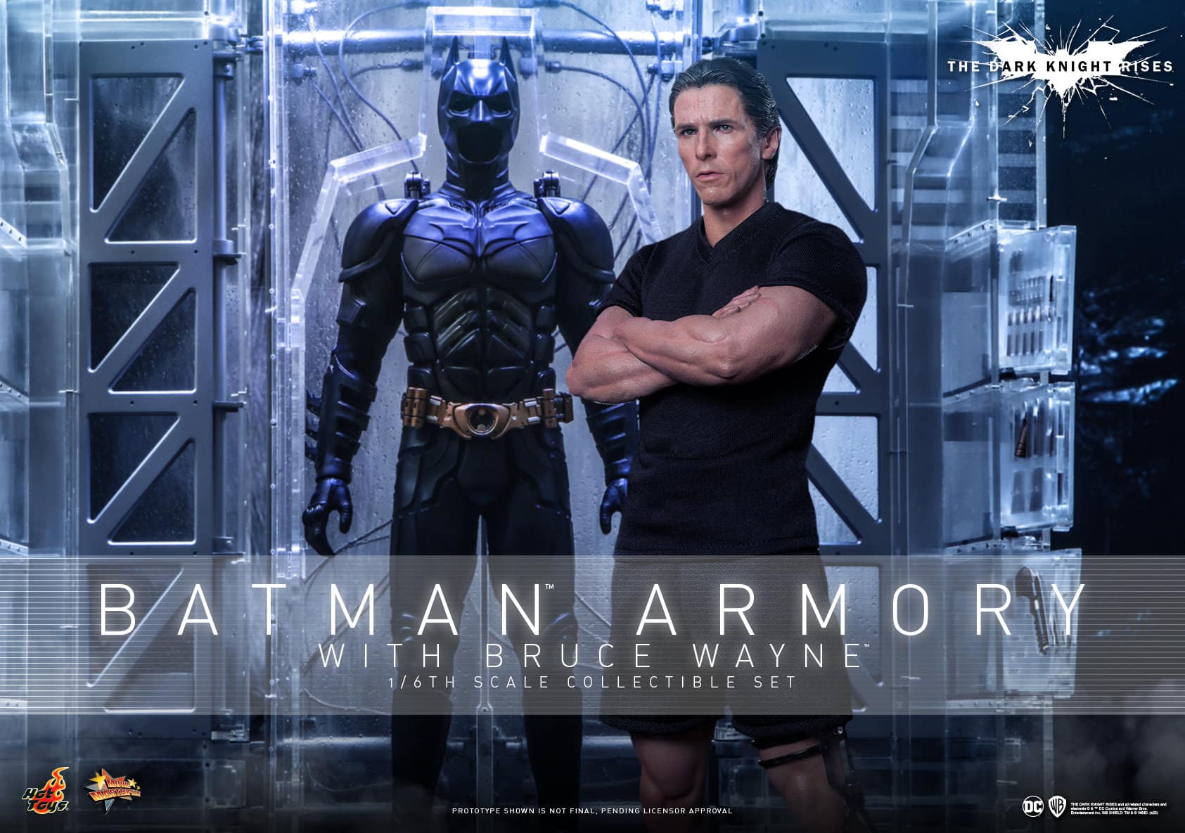 Hot Toys Batman Armory With Bruce Wayne Figure Sixth Scale Limited Collectible MMS702