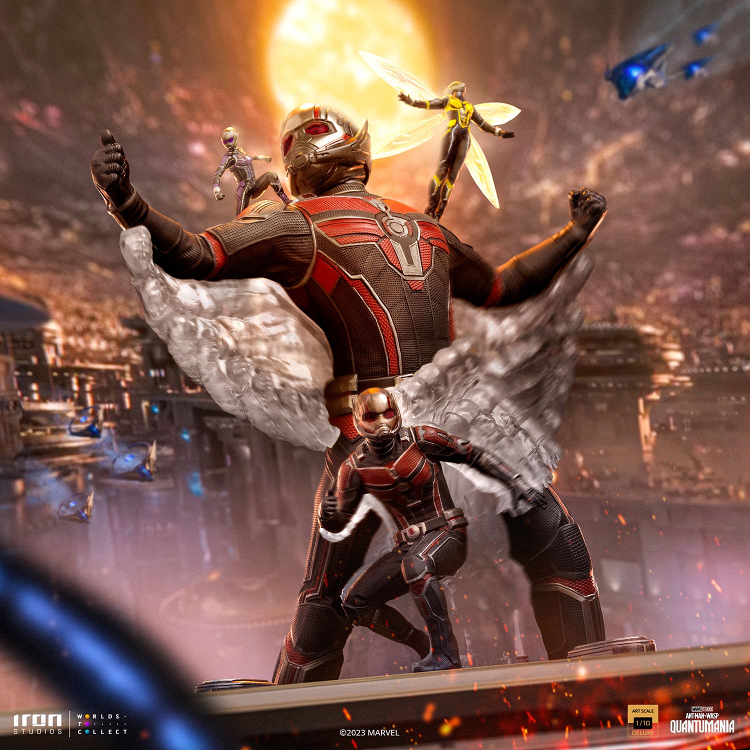 Iron Studios Ant-Man and The Wasp Deluxe Statue Quantumania Art Scale Limited Collectible
