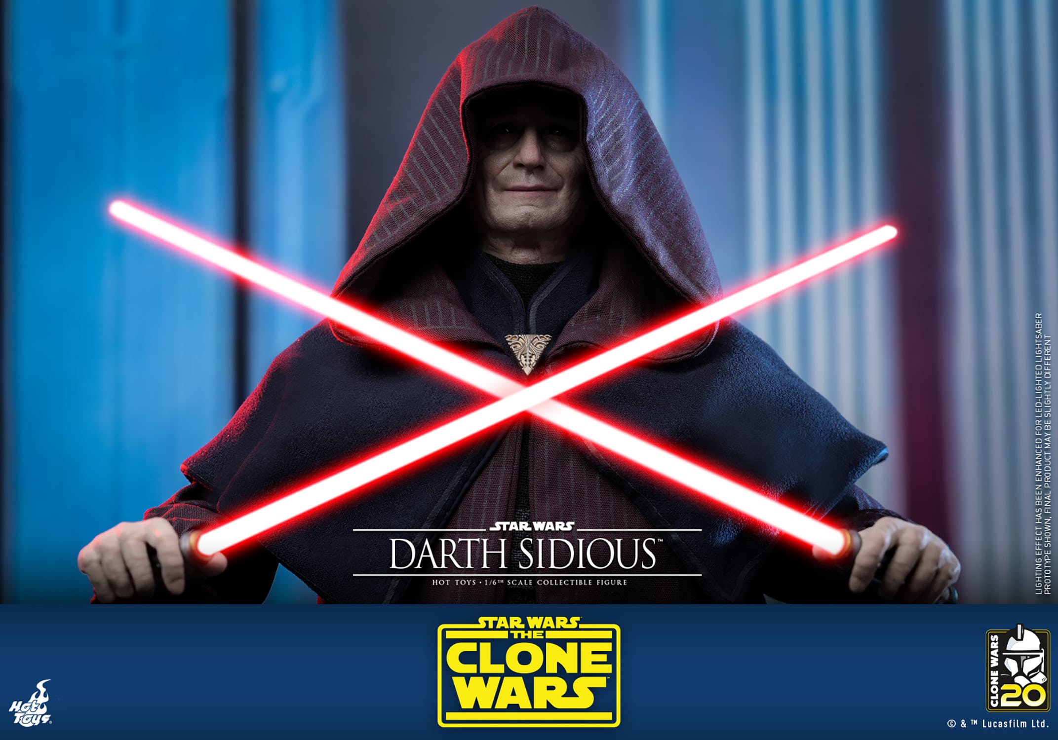 Hot Toys Darth Sidious Figure Star Wars Sixth Scale Limited Collectible