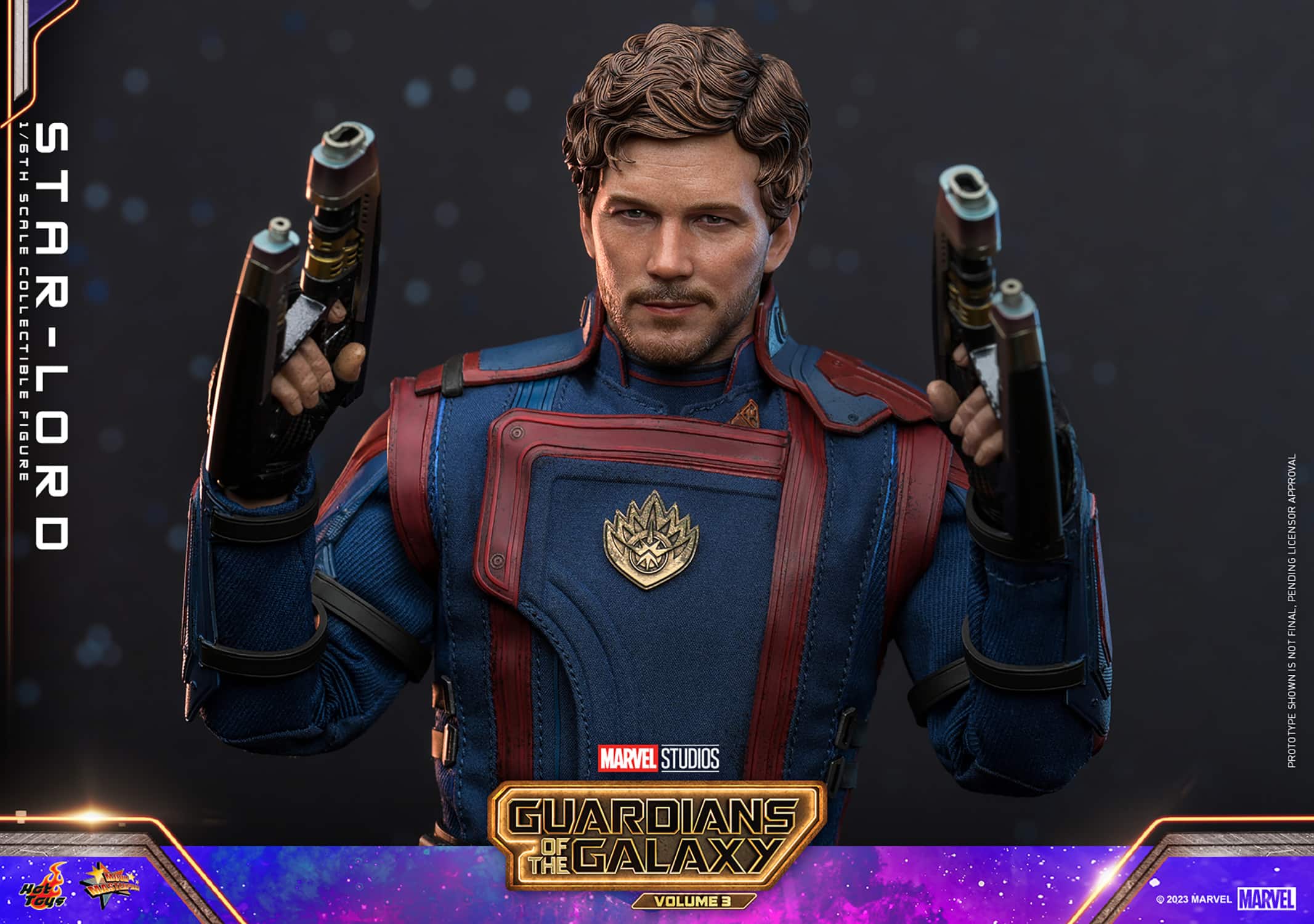 Hot Toys Star-Lord Figure Guardians Of The Galaxy Vol 3 Sixth Scale Limited Collectible