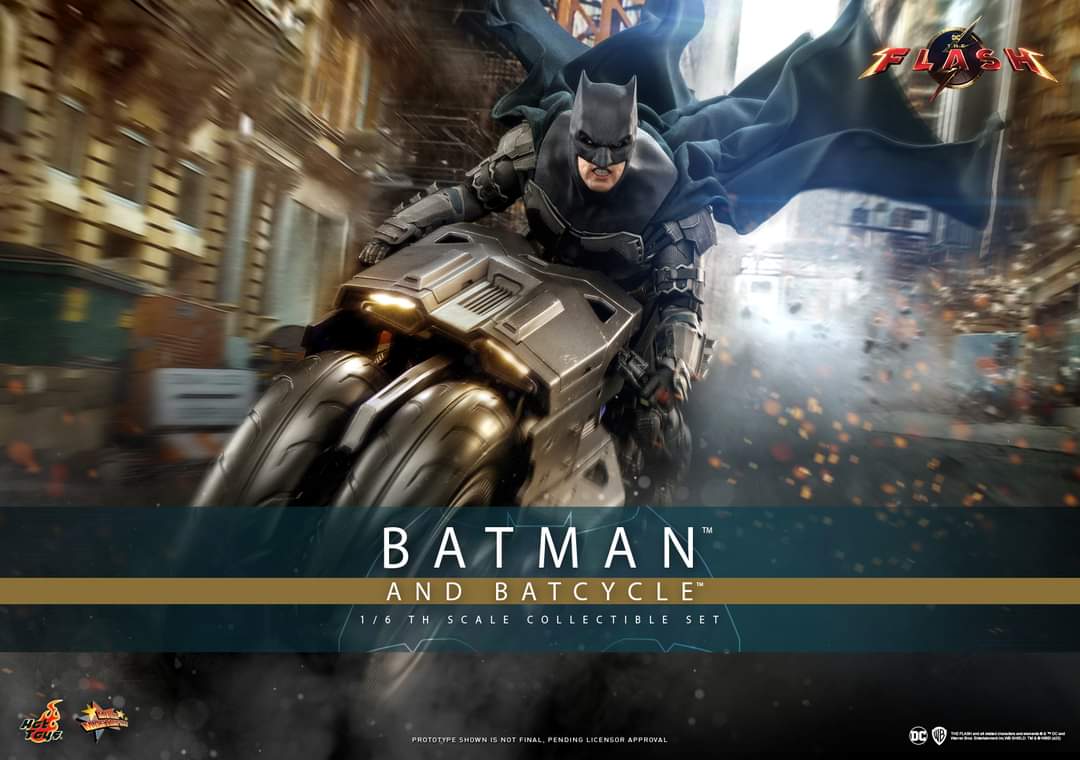 Hot Toys Batman And Batcycle Figure Set Limited Collectible