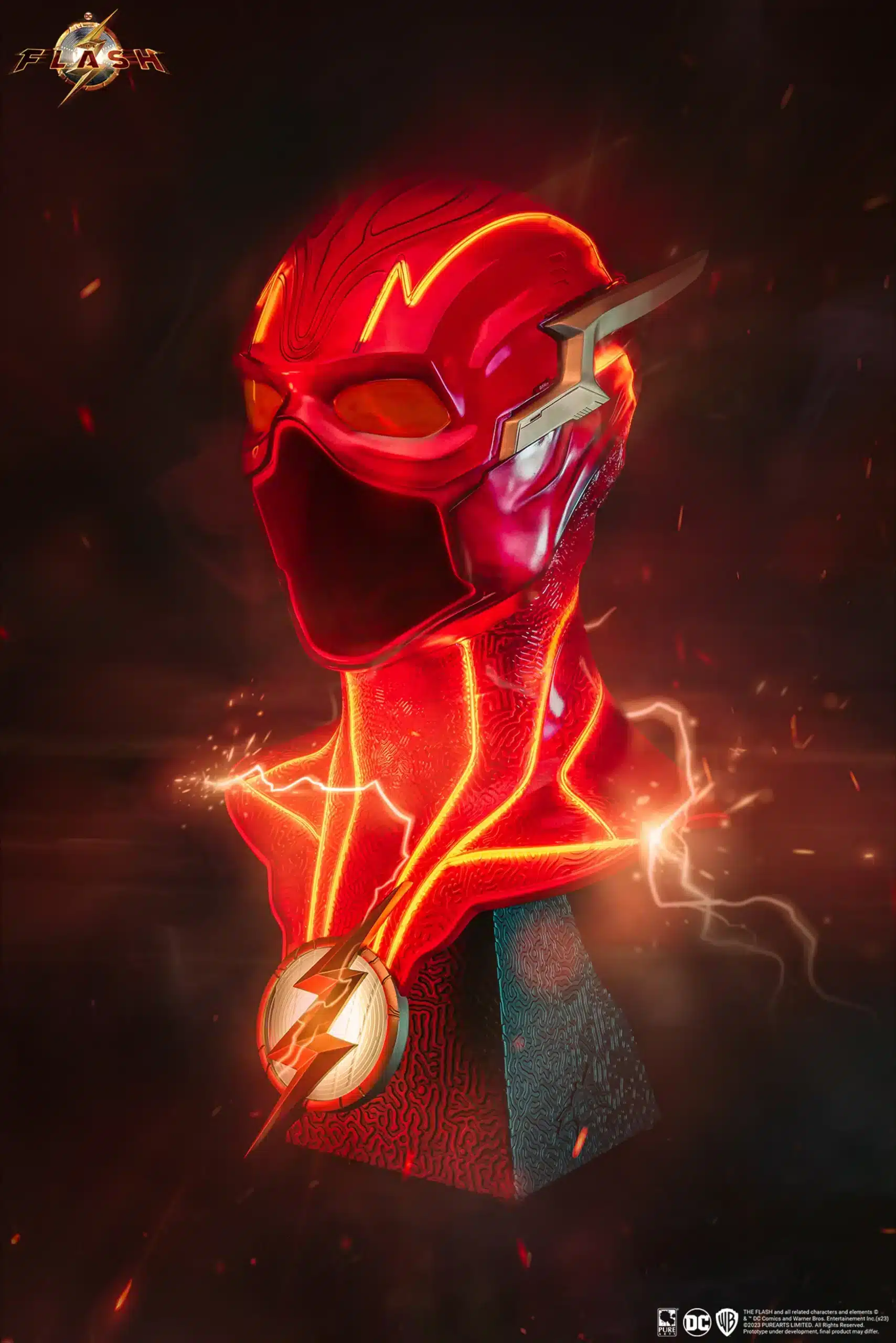 PureArts The Flash Cowl Replica 1:1 Scale Art Mask Limited Collectible