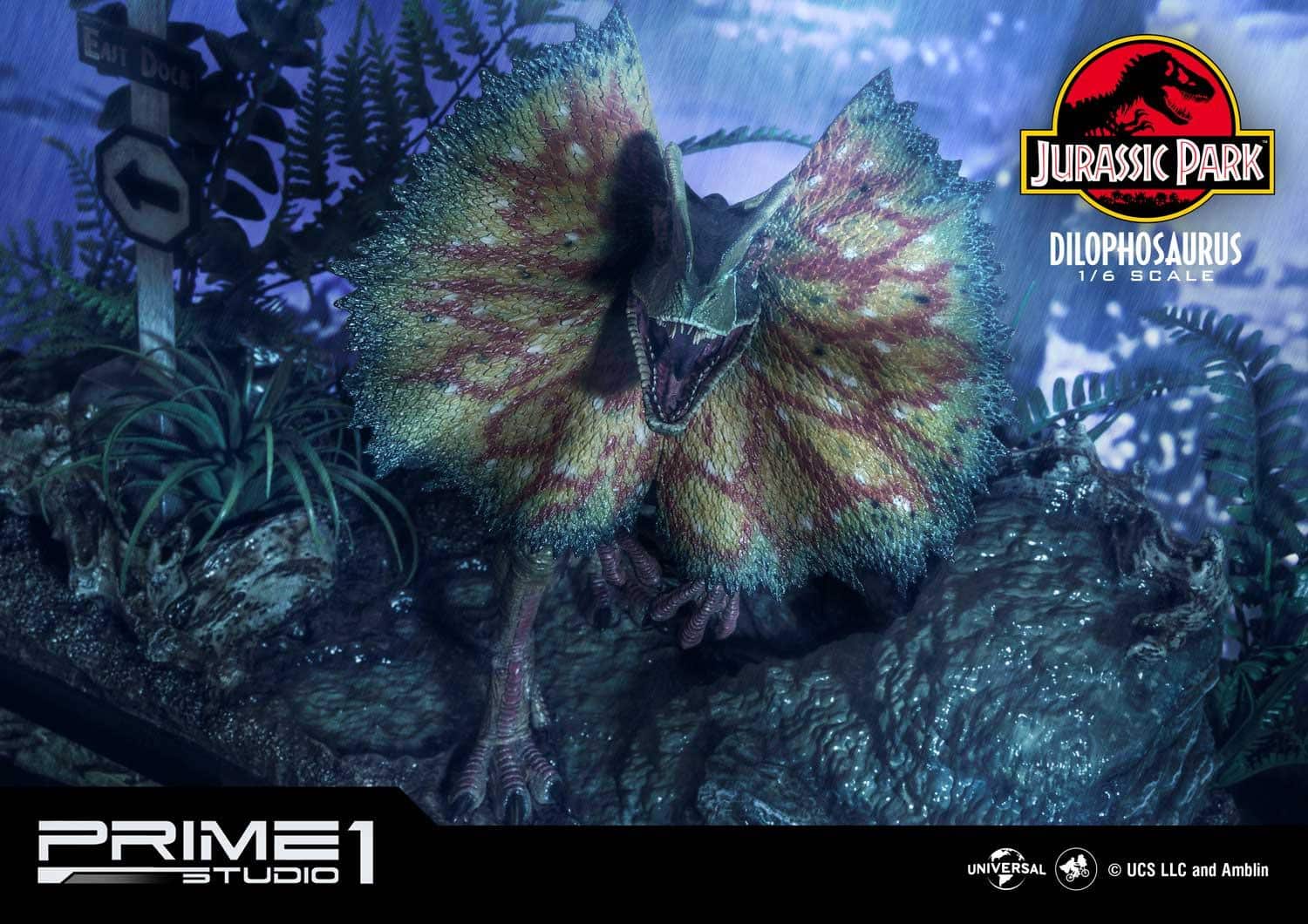 Prime 1 Studio Dilophosaurus Statue Jurassic Park Limited Collectible Bonus Edition