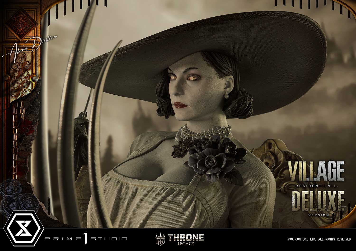 Prime 1 Studio Alcina Dimitrescu Statue 1/4 Scale Resident Evil Limited Collectible