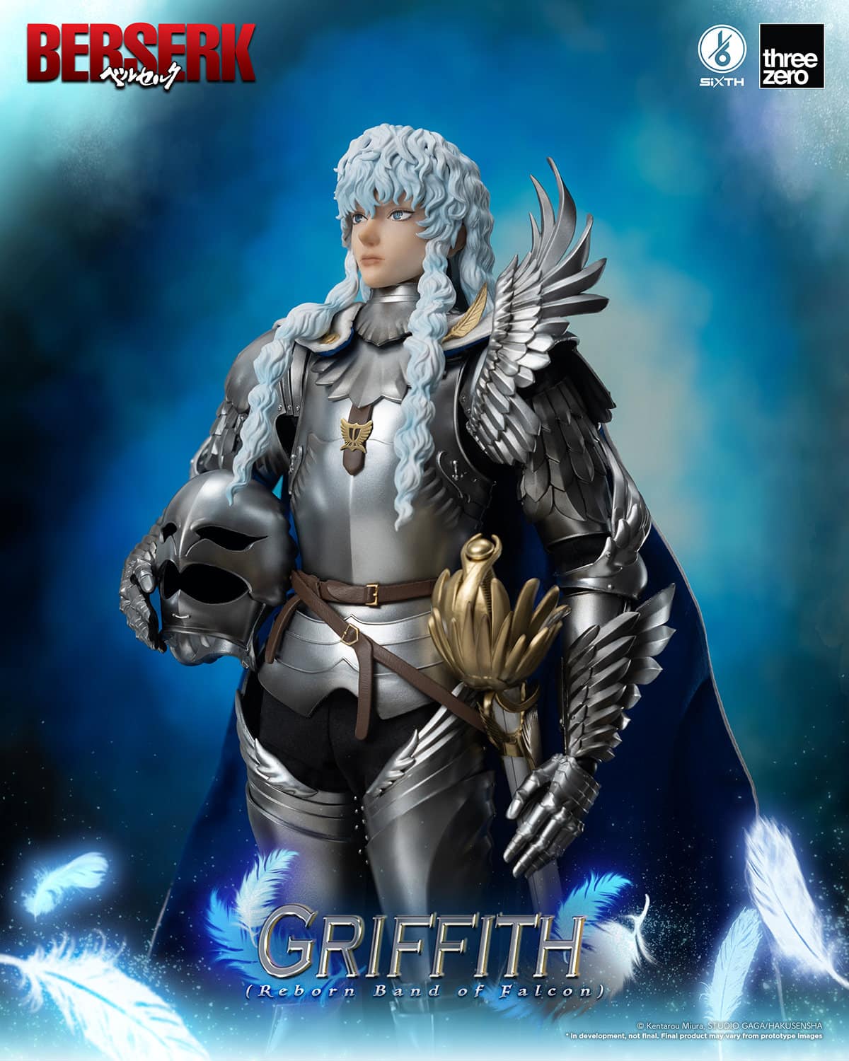 ThreeZero Griffith Figure Reborn Band Of Falcon BERSERK Sixth Scale Limited Collectible