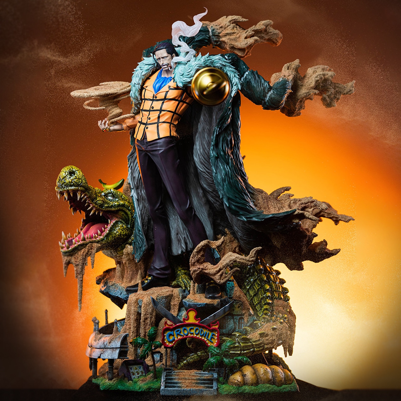 Jimei Palace Sir Crocodile Statue One Piece 1/6 Scale Limited Collectible