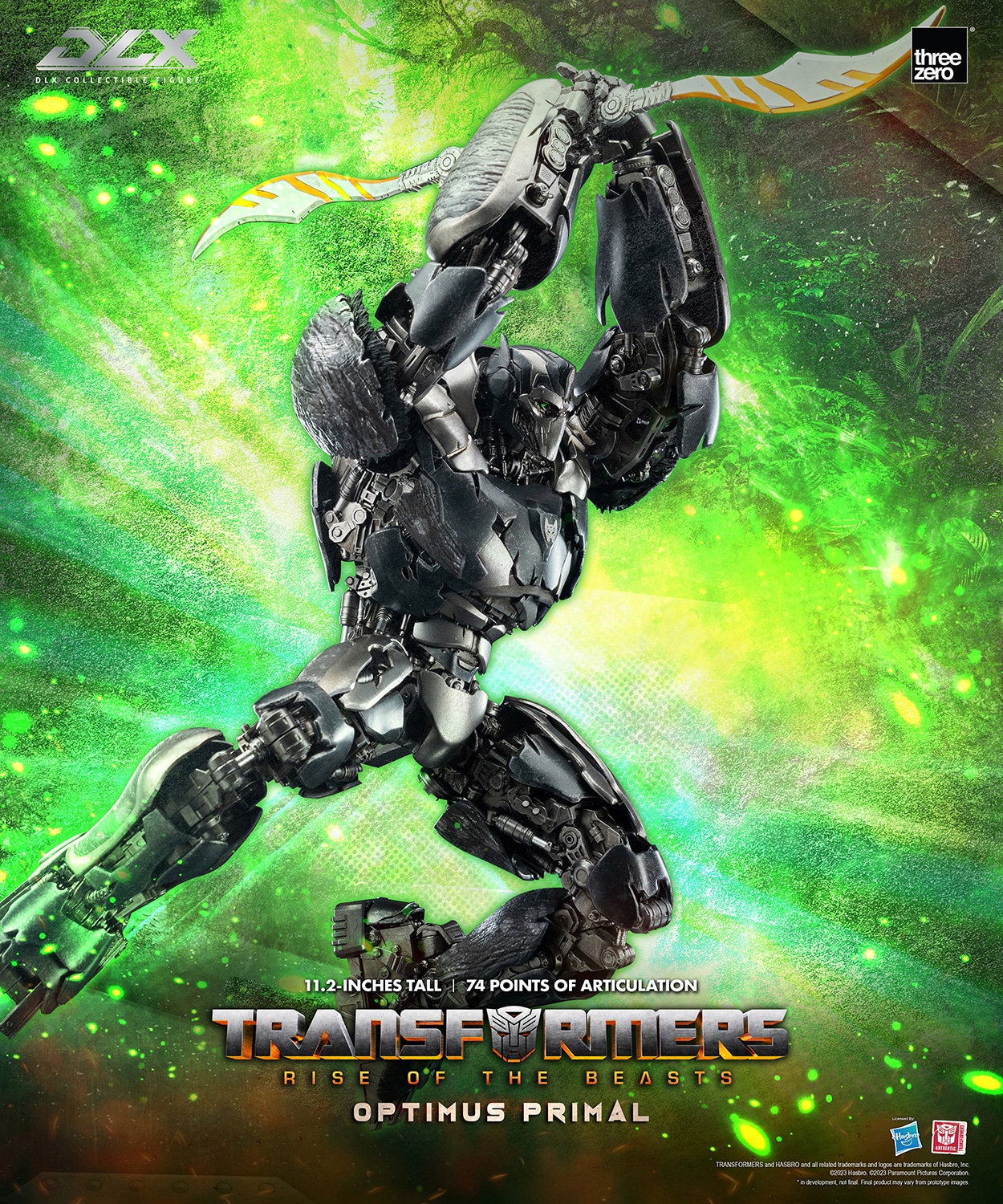 ThreeZero Optimus Primal Figure Transformers Rise Of The Beasts Limited Collectible