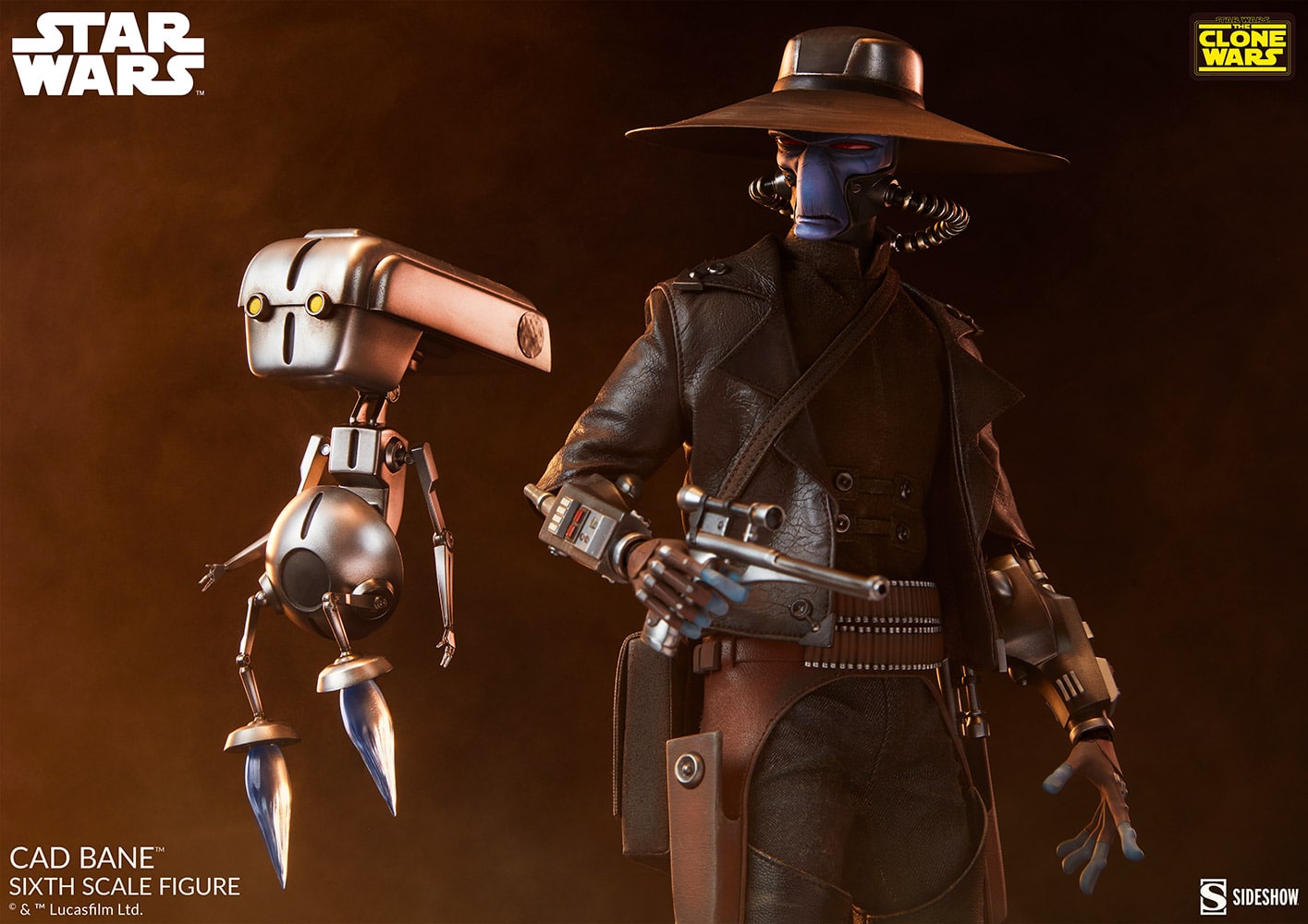 Sideshow Collectibles Cad Bane Sixth Scale Figure Star Wars Limited 1/6 Collectible