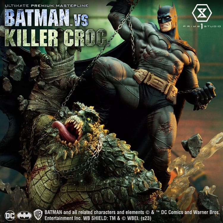 Prime 1 Studio Batman Versus Killer Croc Statue Diorama DC Comics 1/4 Scale Limited Collectible