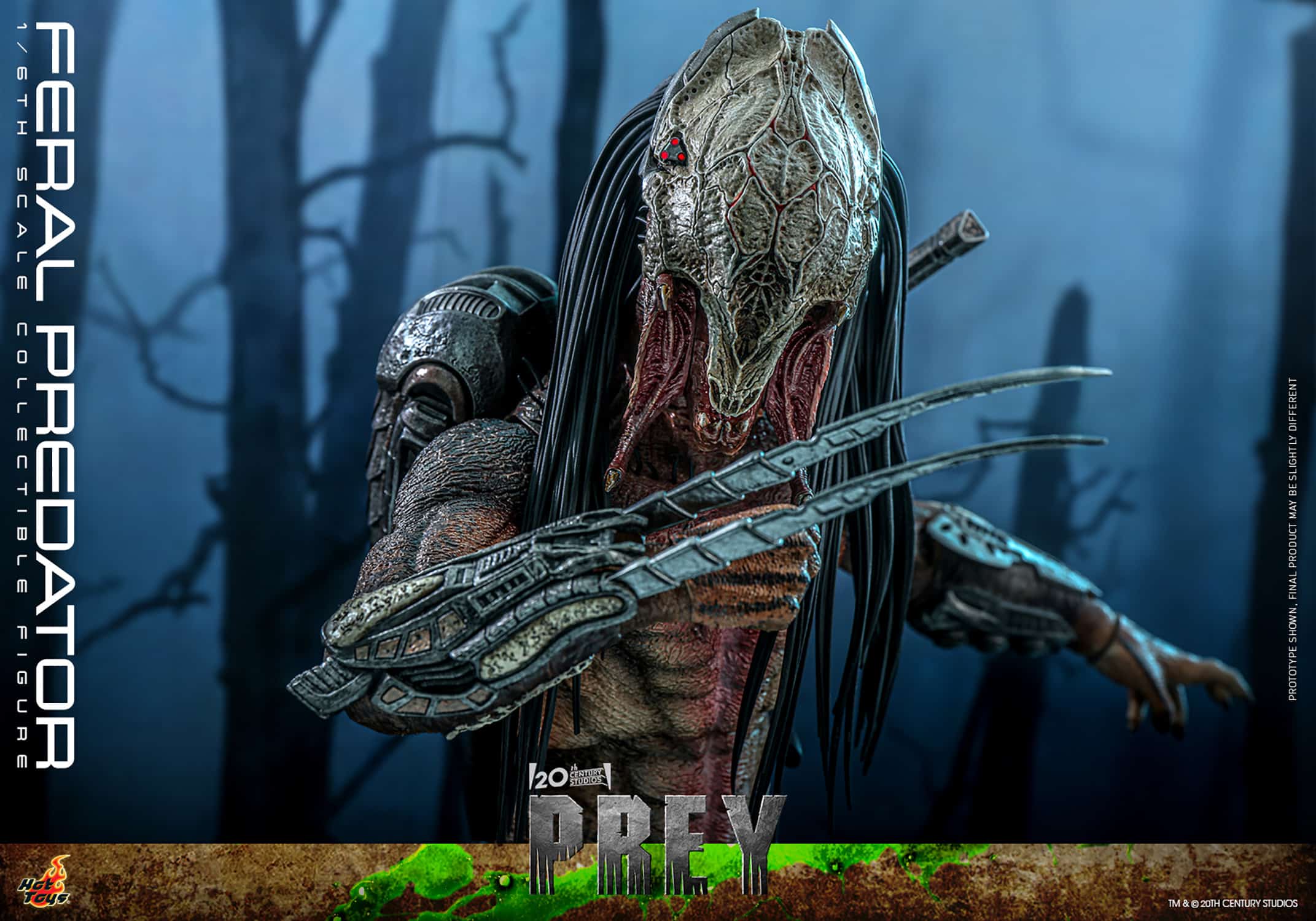 Hot Toys Feral Predator Sixth Scale Figure Predator 1/6 Scale Limited Collectible