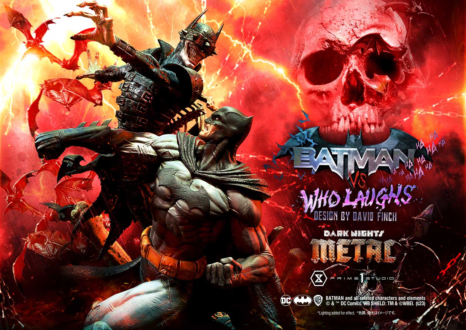 Prime 1 Studio Batman Versus Batman Who Laughs Statue 1/4 Scale Limited DC Collectible