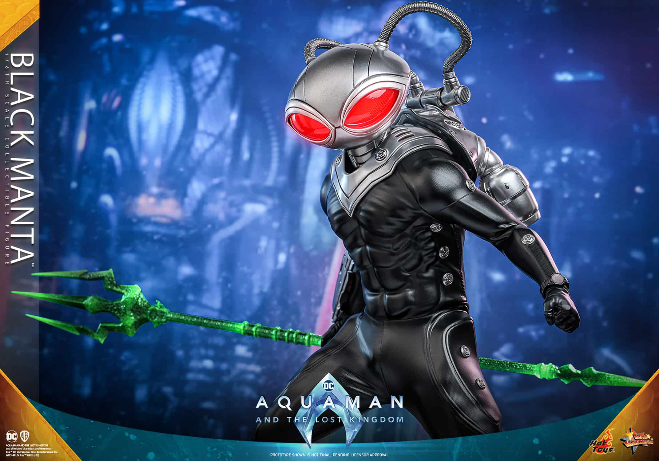 Hot Toys Black Manta Sixth Scale Figure Aquamam 1:6 Limited Collectible