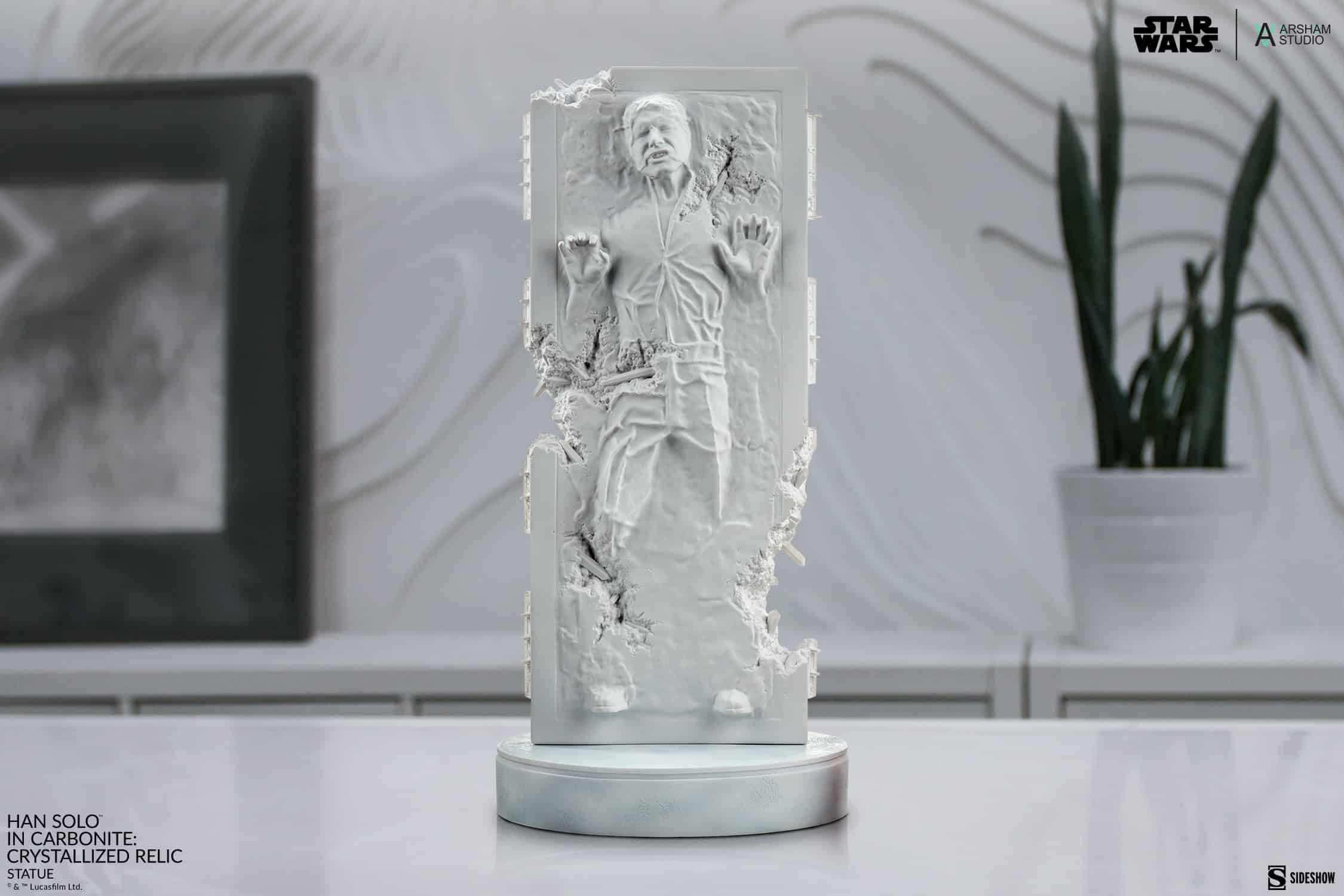 Sideshow Collectibles Daniel Arsham Han Solo In Carbonite Crystallized Relic Statue Limited Collectible Art