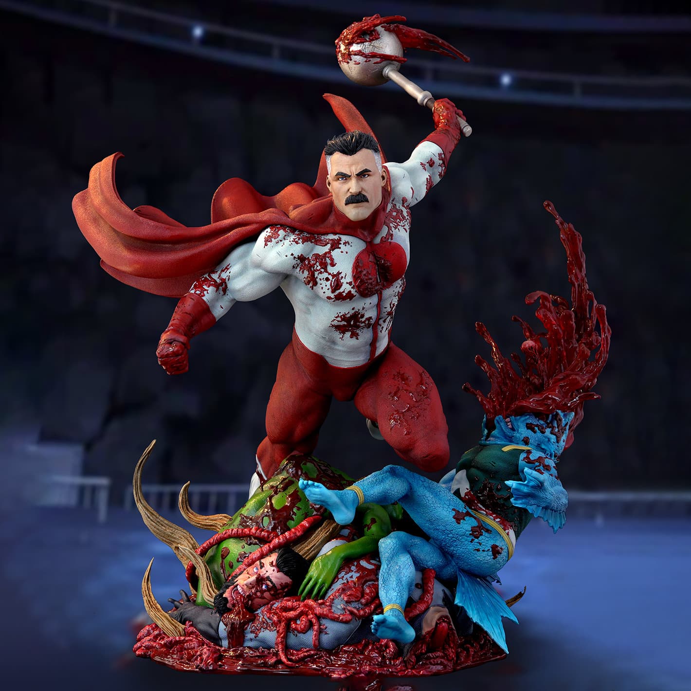 Kinetiquettes Omni-Man: The Ambush Statue Invincible Limited Collectible