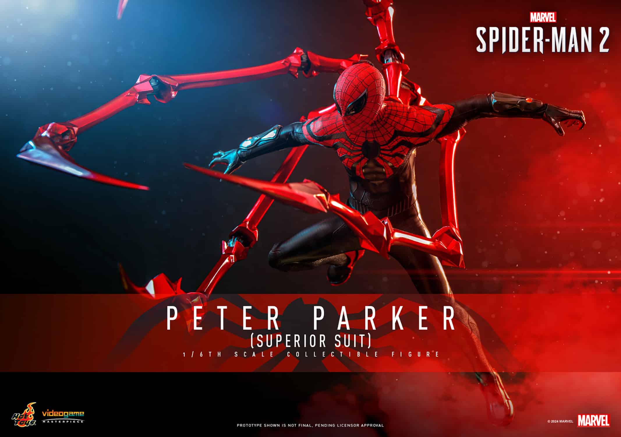 Hot Toys Peter Parker Superior Suit Sixth Scale Figure Spider-Man Limited Collectible