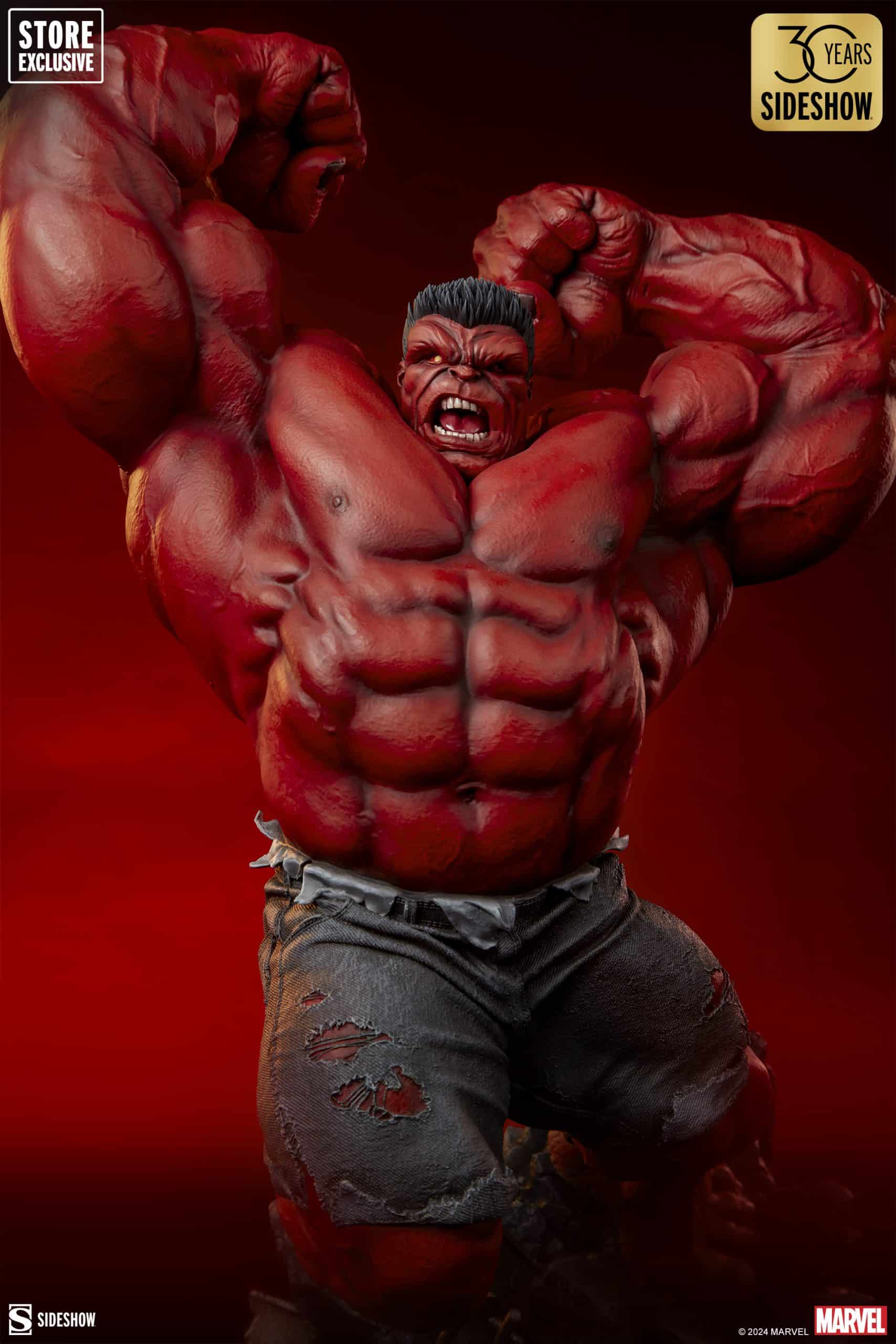 Sideshow Collectibles Red Hulk Thunderbolt Ross Premium Format Figure Store Exclusive Statue Variant