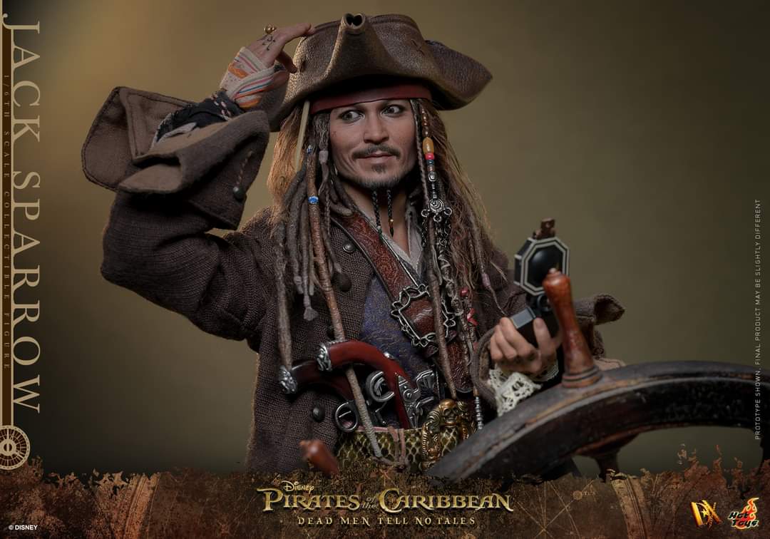 Hot Toys Jack Sparrow Sixth Scale Figure DX37 / DX38 Pirates Of The Caribbean 1/6 Limited Collectible