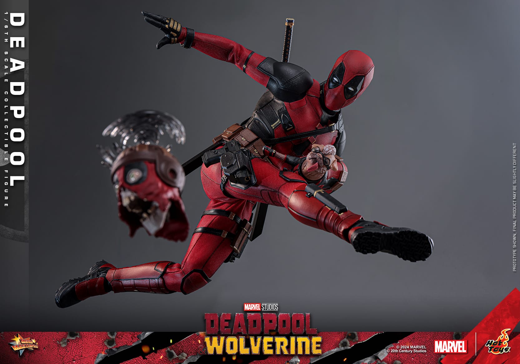 Hot Toys Deadpool Sixth Scale Figure Deadpool & Wolverine 1:6 Limited Collectible