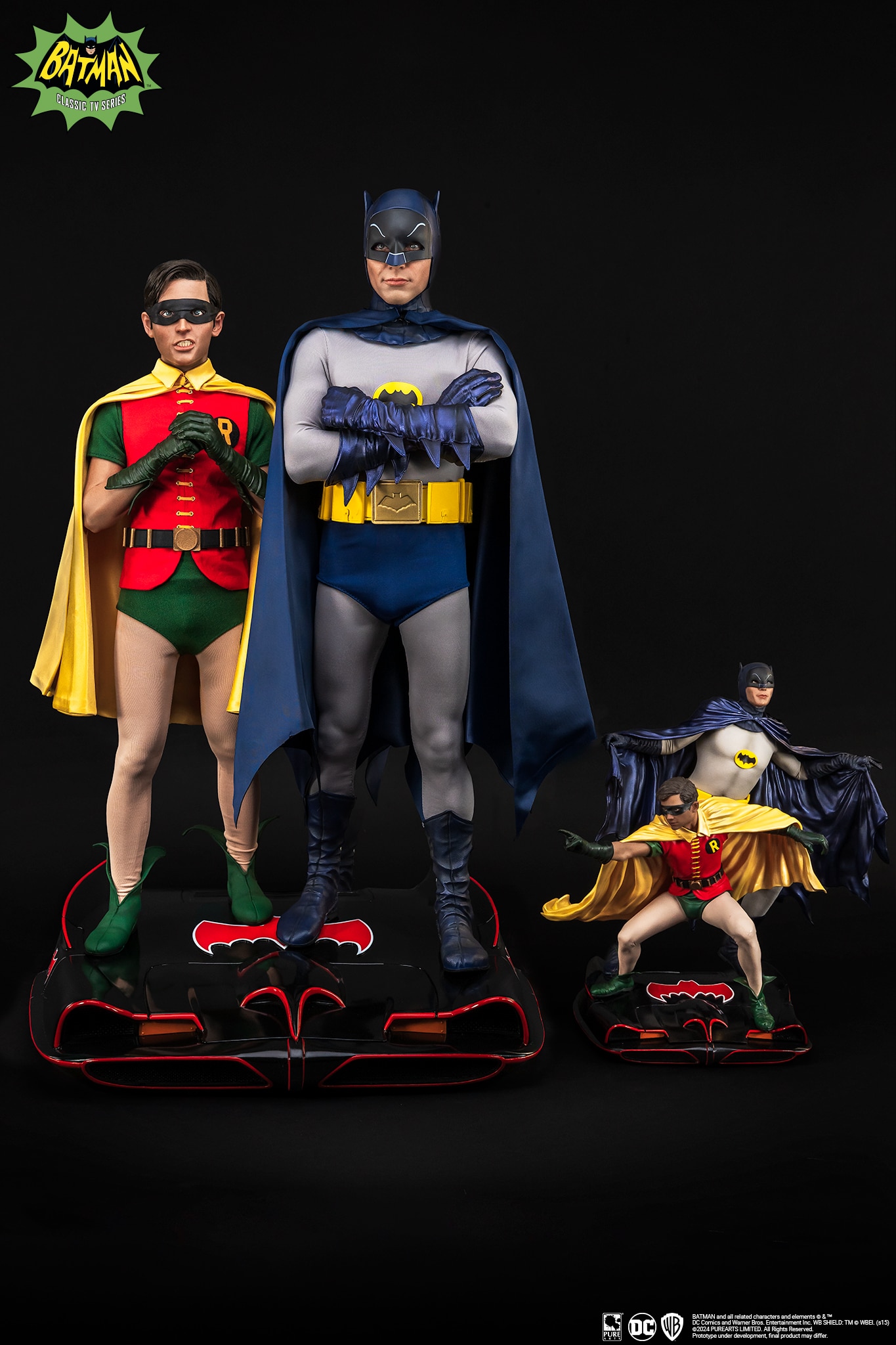 Batman Classic TV Series Batman and Robin Statue 1/4 Scale Limited DC Collectible Diorama