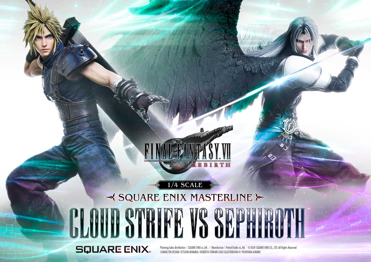 Cloud Strife Vs. Sephiroth Deluxe Statue Set Final Fantasy VII Rebirth