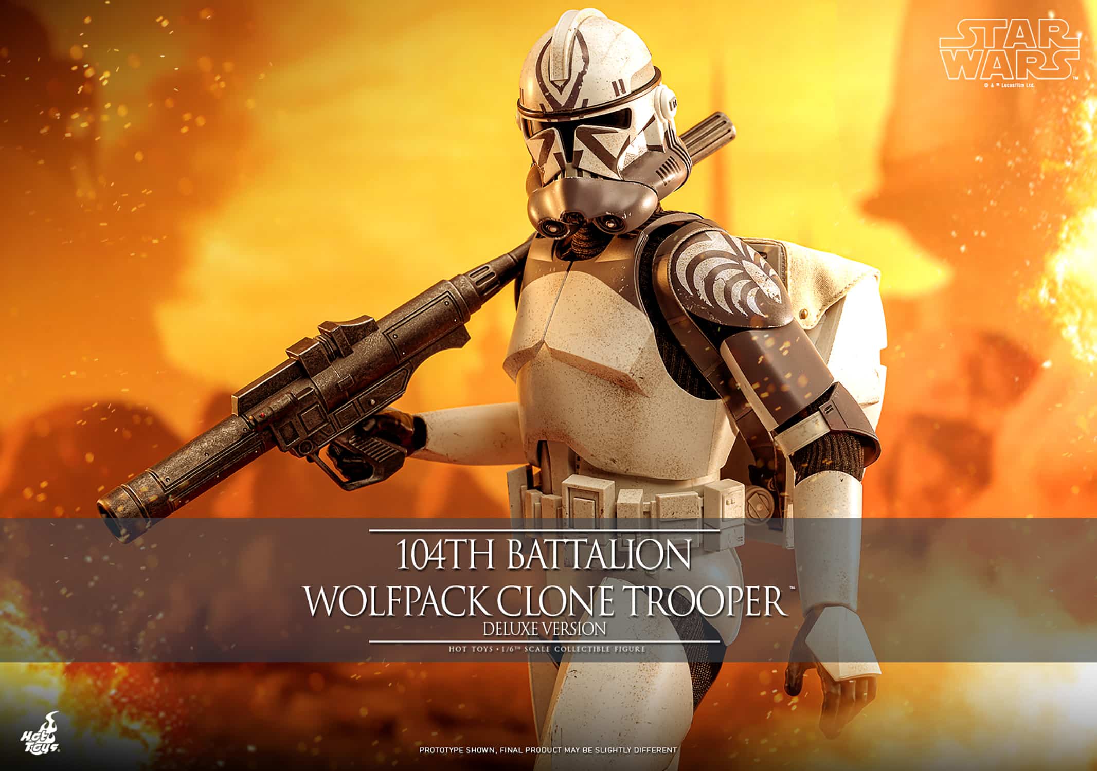 104th Battalion Wolfpack Clone Trooper Sixth Scale Figure