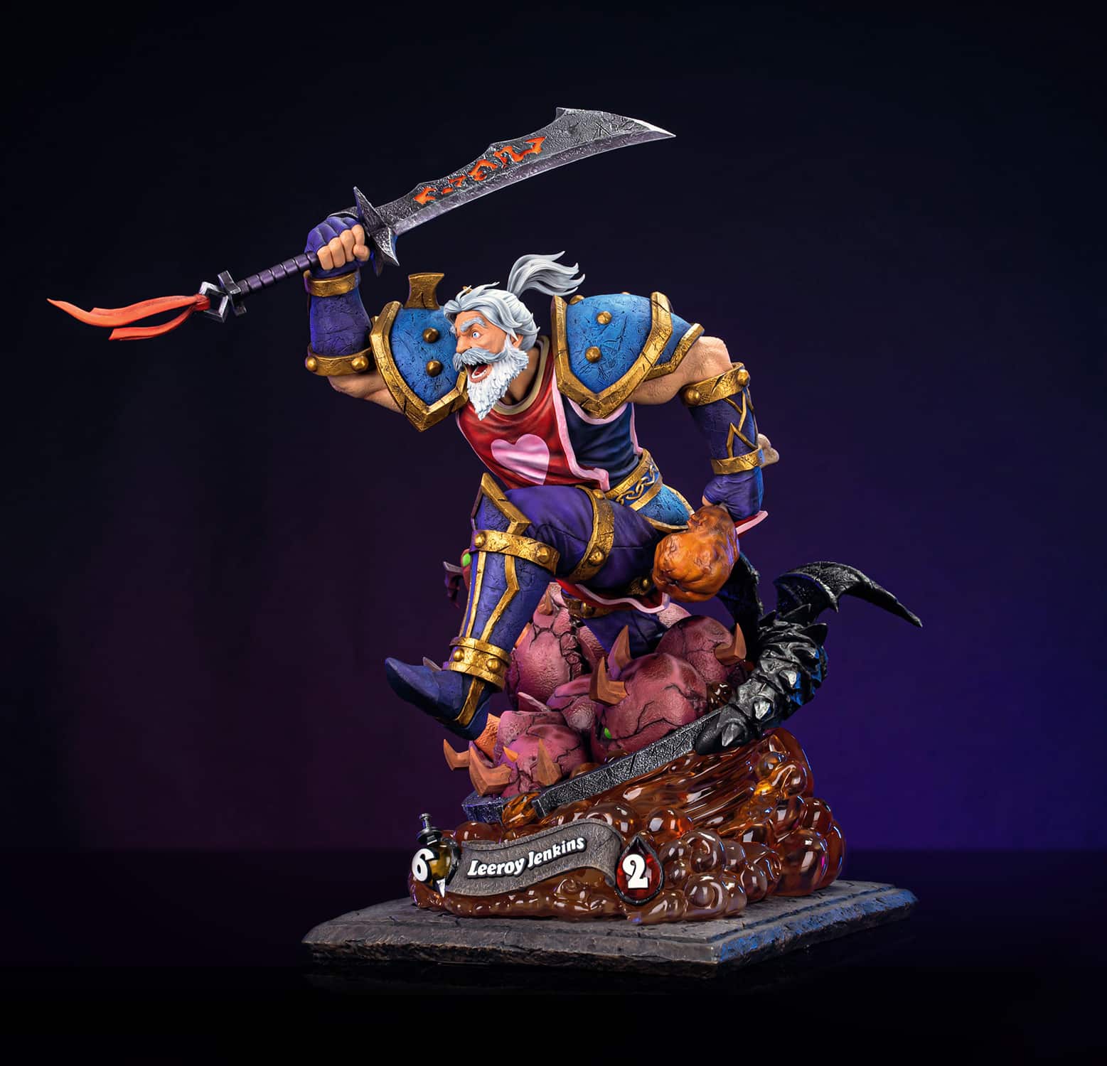 Leeroy Jenkins Statue World Of Warcraft x Hearthstone Limited Collectible