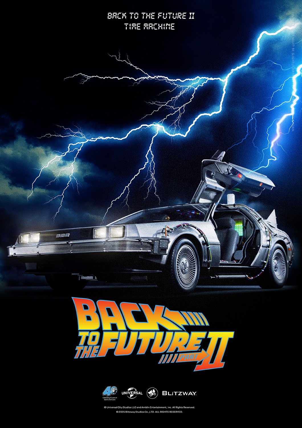 Back To The Future 2 Time Machine Sixth Scale Vehicle 1:6 DeLorean Early Bird Special Edition