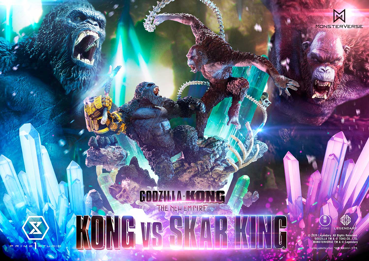 Kong VS Skar King Statue Godzilla x Kong The New Empire Limited Collectible