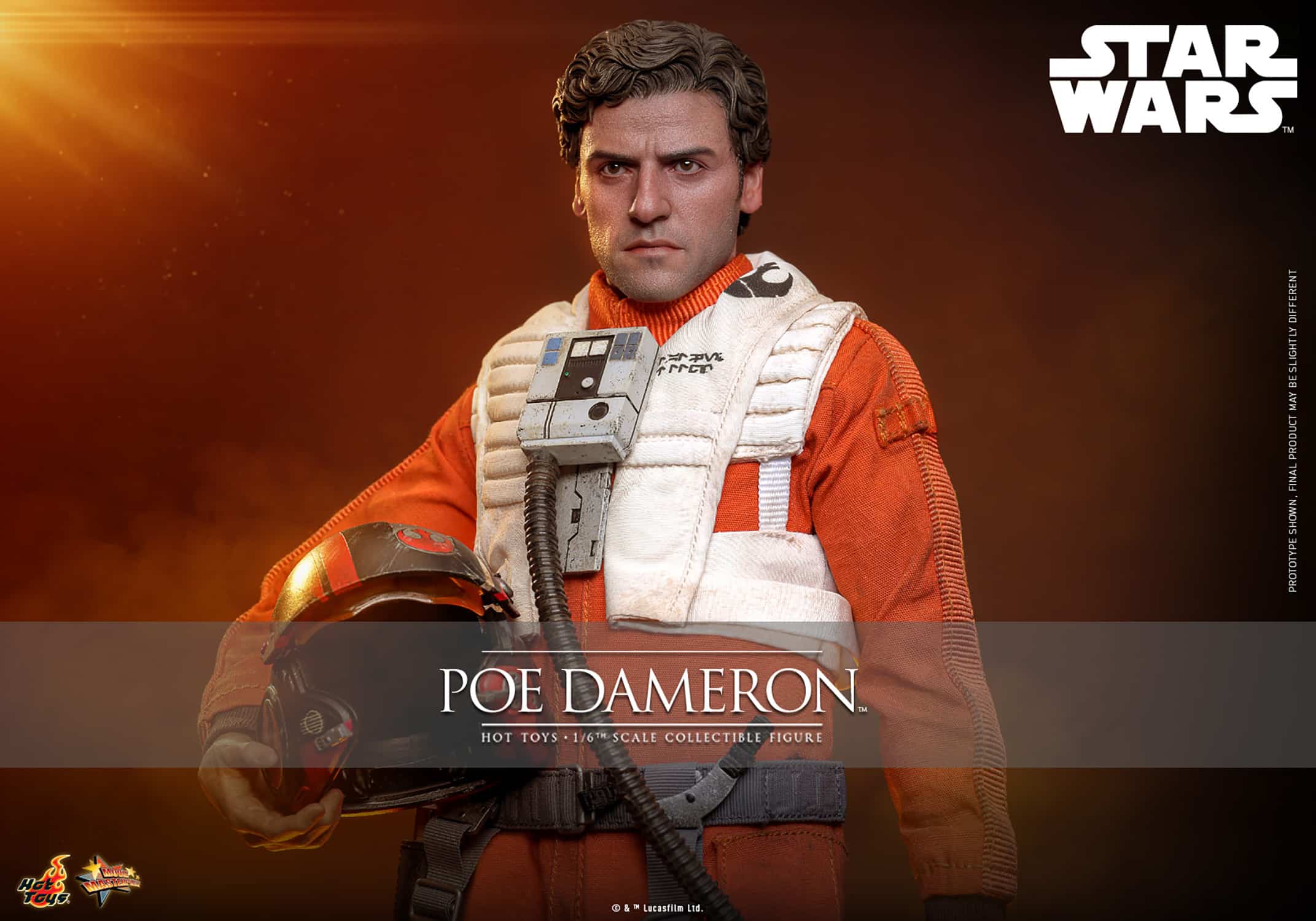 Poe Dameron Sixth Scale Figure Star Wars Limited Collectible