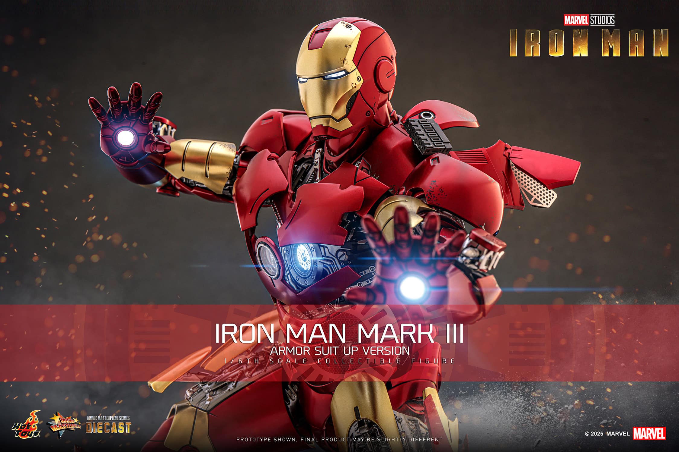 Iron Man Mark III Armor Suit Up Version Sixth Scale Figure Marvel Limited Collectible