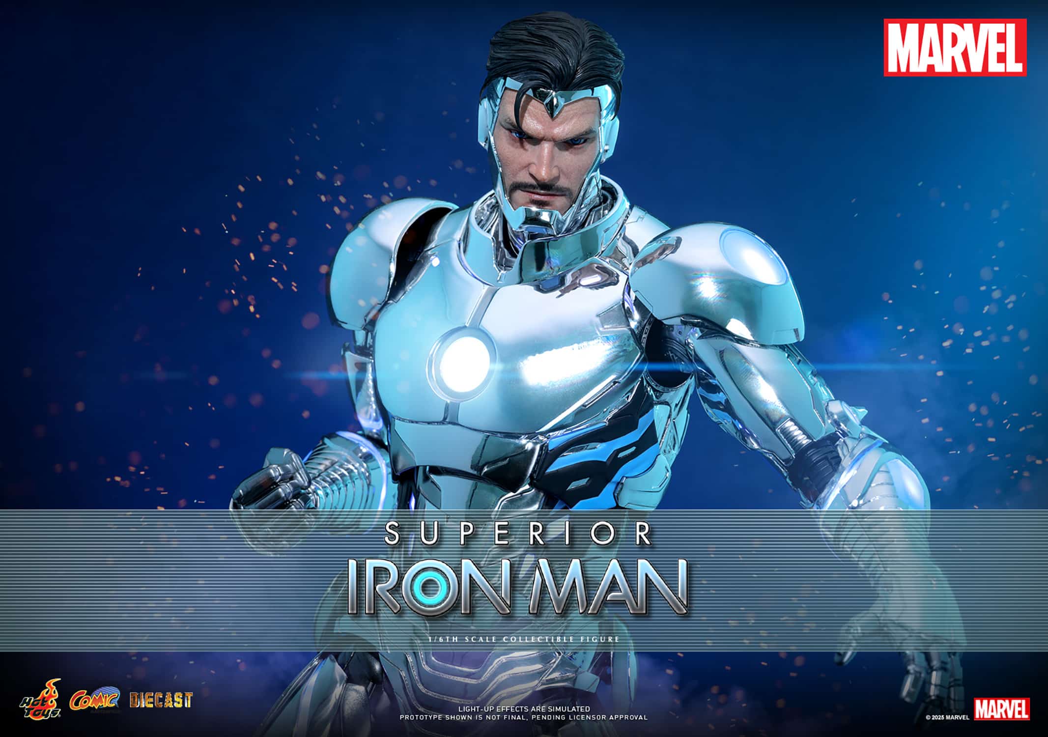 Superior Iron Man Sixth Scale Figure Marvel Limited Collectible