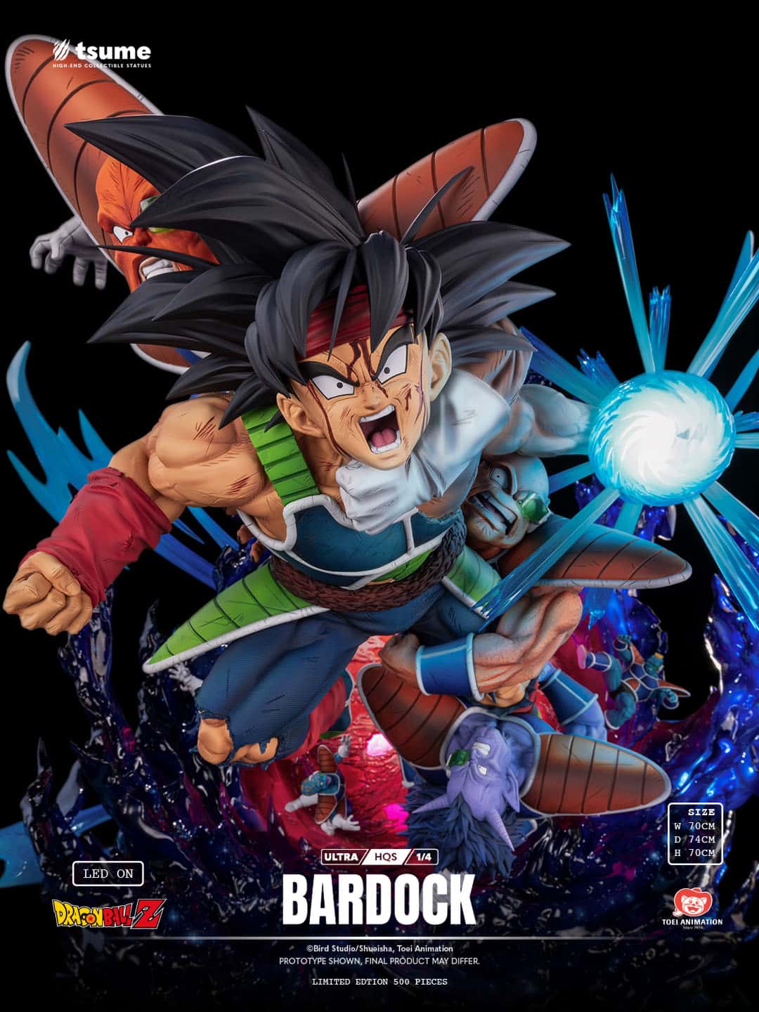Bardock Ultra HQS 1/4 Scale Statue Dragon Ball Z Limited Collectible