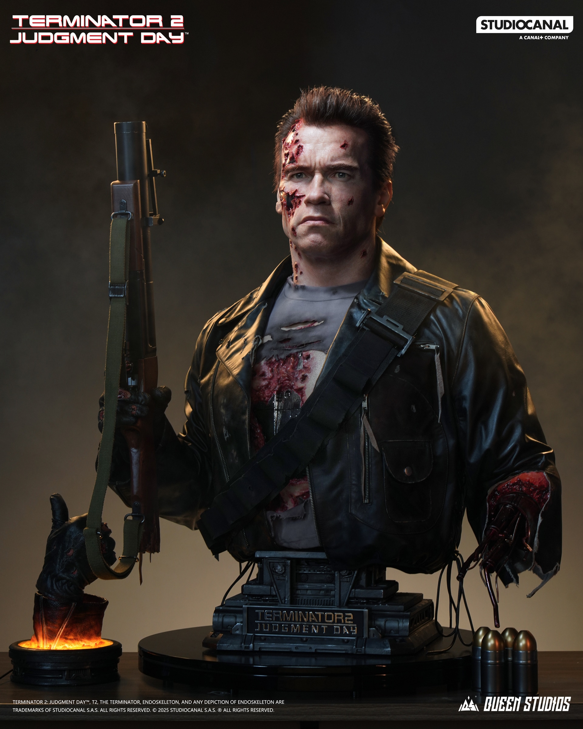 T-800 Battle Damaged Life-Size Bust The Terminator 2 Limited Collectible